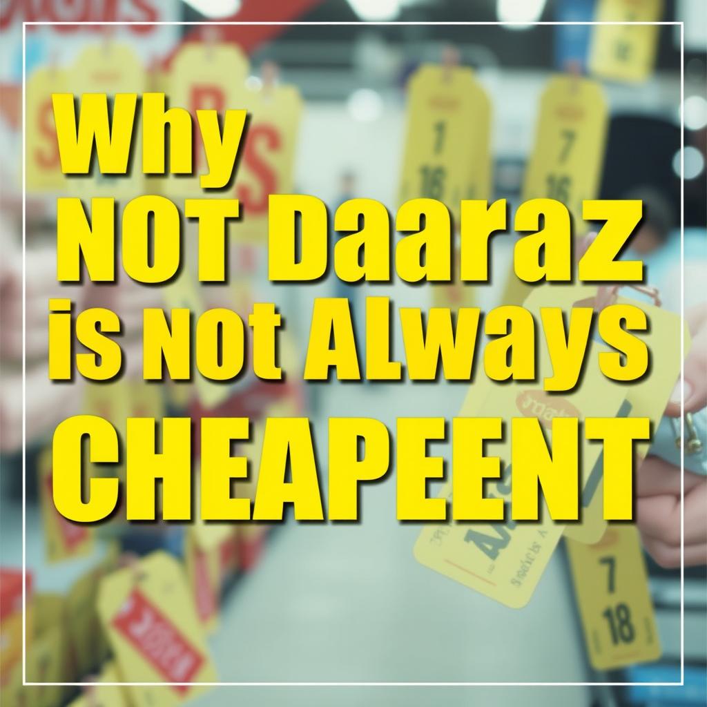 Why Daraz Is Not Always Cheapest